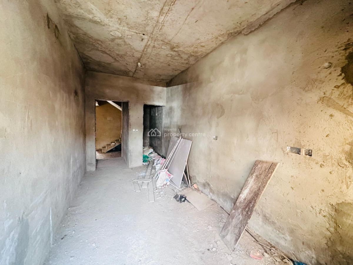 a Spacious 5-bedroom Semi-detached Duplex ( Semi-finished), Katampe, Abuja, Semi-detached Duplex for Sale