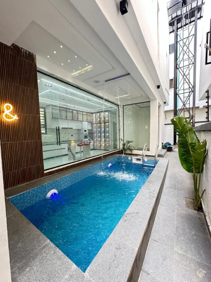 Tastefully Designed 5bedroom Fully Detached Duplex with Bq and Pool, Chevron, Lekki, Lagos, Detached Duplex for Sale