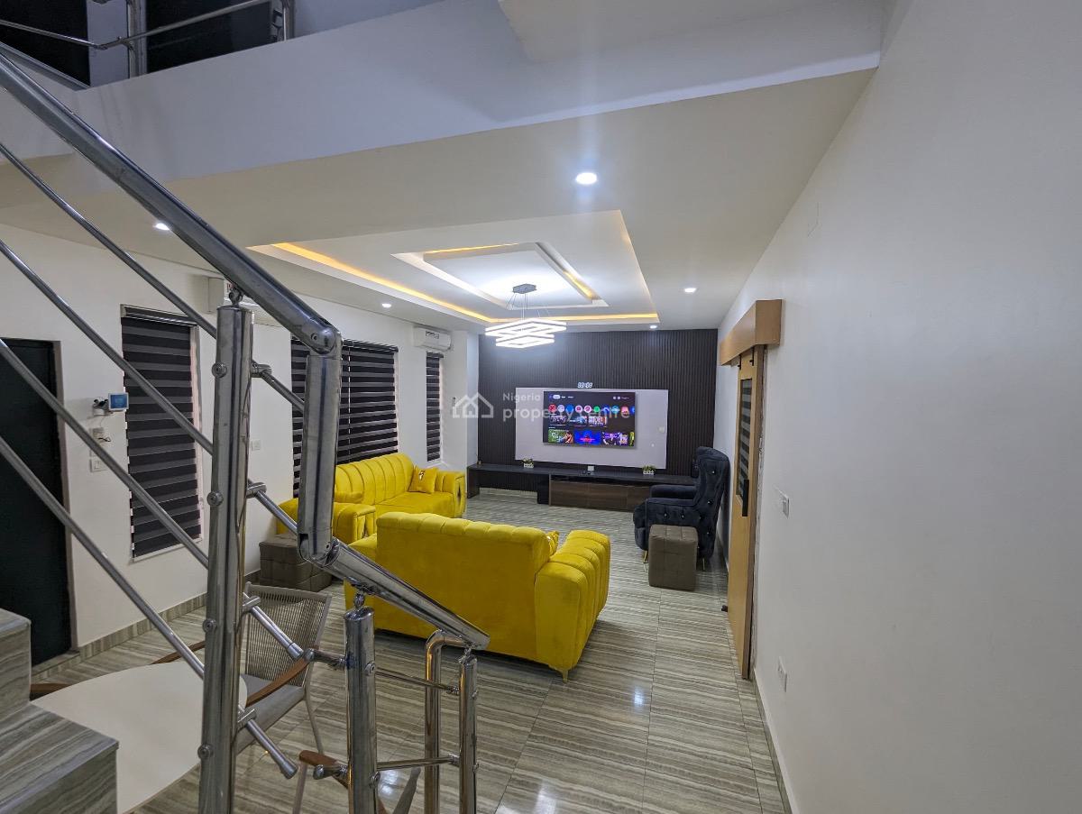 Fully Furnished 3-floor 4 Bedroom Townhouse with a Bq, Waterfall Terraces Estate, Ojodu, Lagos, Terraced Duplex for Sale