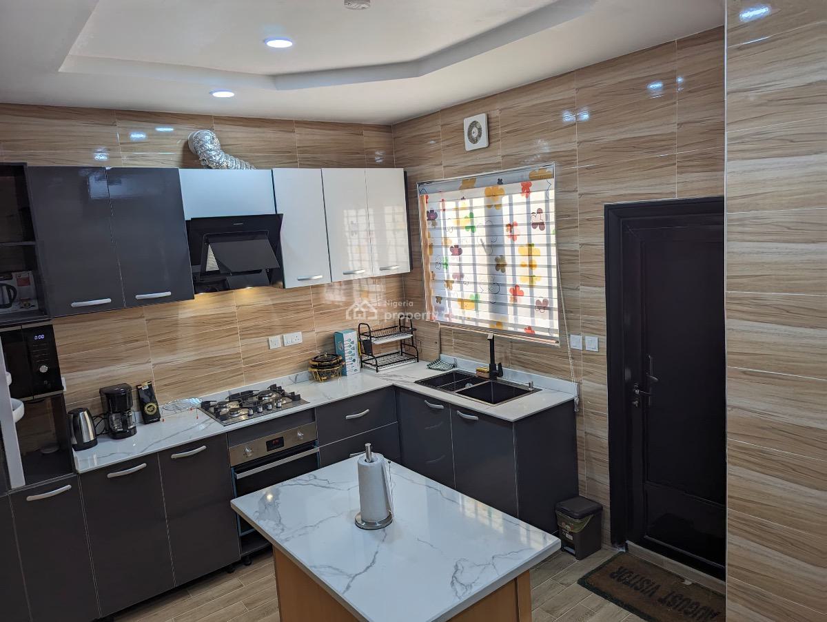 Fully Furnished 3-floor 4 Bedroom Townhouse with a Bq, Waterfall Terraces Estate, Ojodu, Lagos, Terraced Duplex for Sale