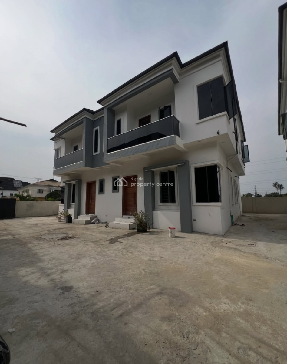 Fully Service 4 Bedroom Semi Detached Duplex, Chevron, Lekki, Lagos, Semi-detached Duplex for Rent