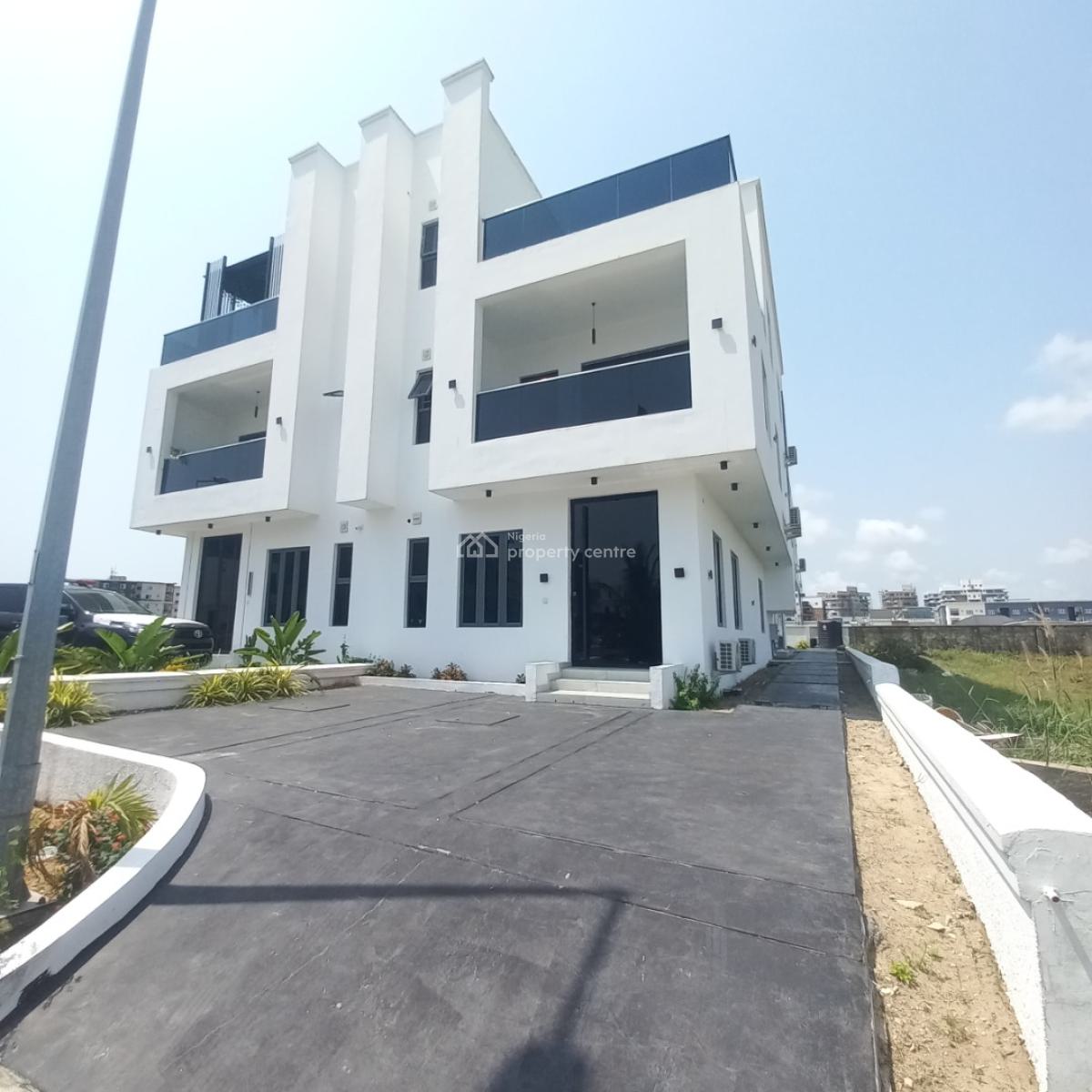 Beautiful 4 Bed Semi Detached  Duplex with Pool and  Bq, Ikate, Lekki, Lagos, Semi-detached Duplex for Sale