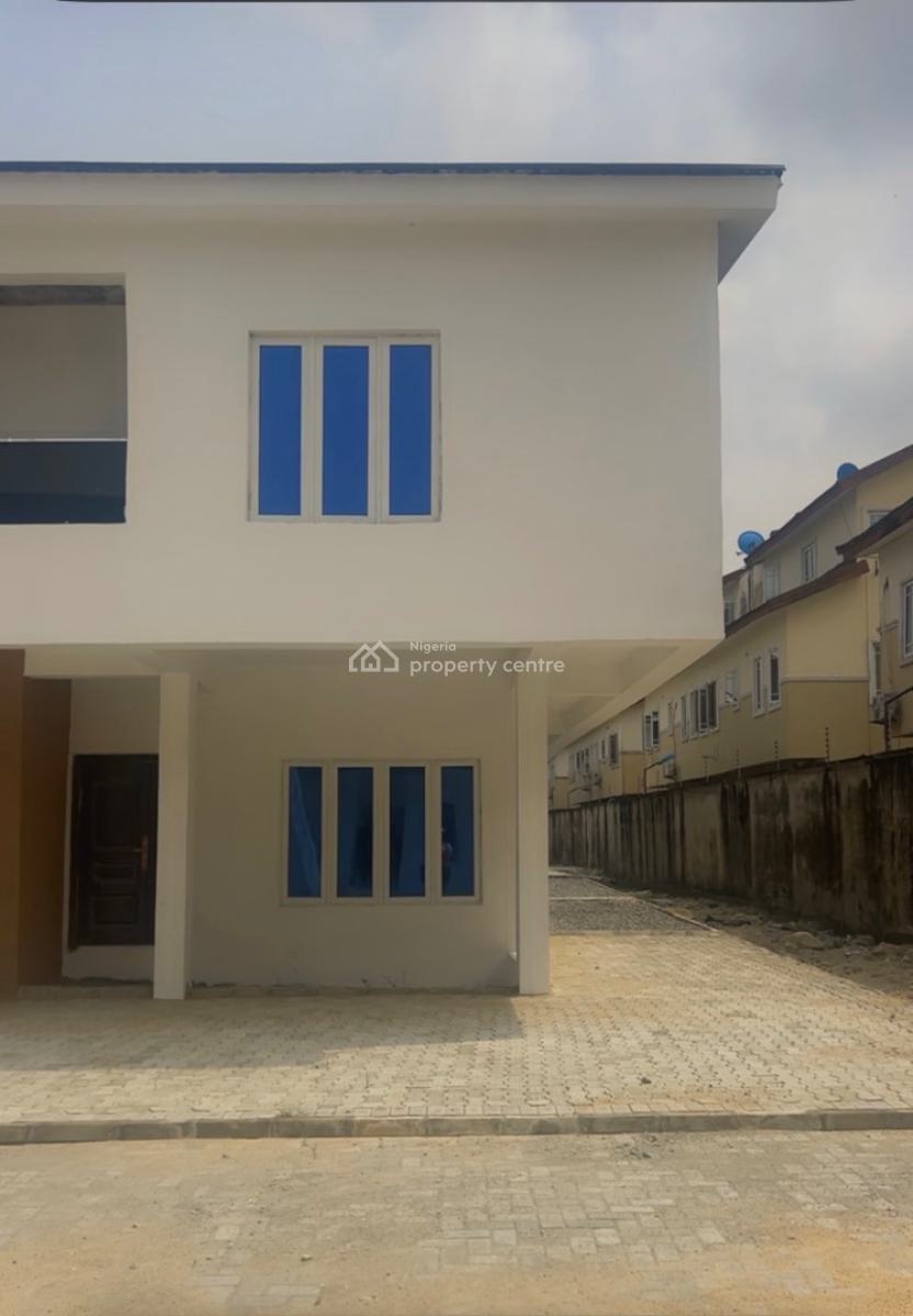 Premium 3 Bedroom Terraced Duplex with Bq (shell Interior), Paradise Court Estate, Orchid Road, Lafiaji, Lekki, Lagos, Terraced Duplex for Sale