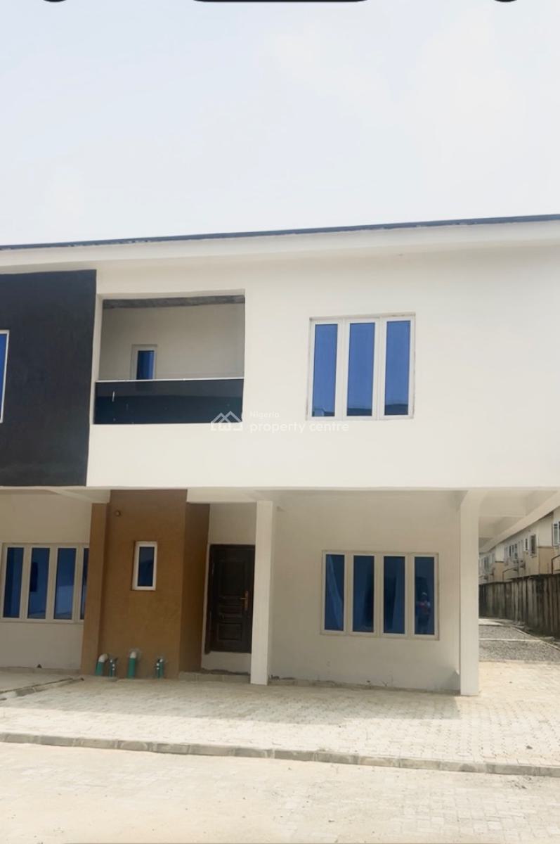 Premium 3 Bedroom Terraced Duplex with Bq (shell Interior), Paradise Court Estate, Orchid Road, Lafiaji, Lekki, Lagos, Terraced Duplex for Sale