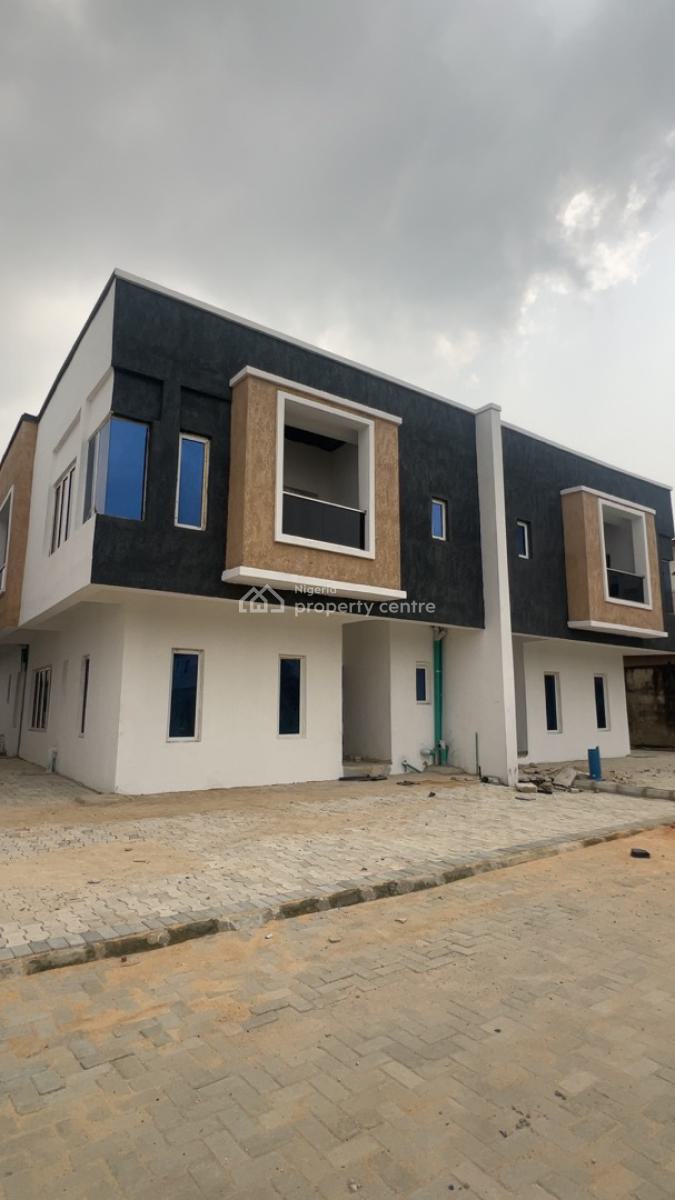 Luxury 4 Bedroom Semi Detached Duplex with Bq (shell Interior), Paradise Court Estate, Orchid Road, Lafiaji, Lekki, Lagos, Semi-detached Duplex for Sale