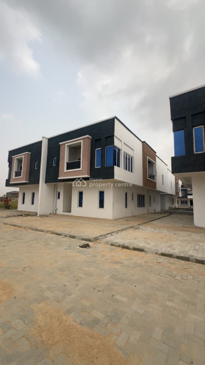 Luxury 4 Bedroom Semi Detached Duplex with Bq (shell Interior), Paradise Court Estate, Orchid Road, Lafiaji, Lekki, Lagos, Semi-detached Duplex for Sale