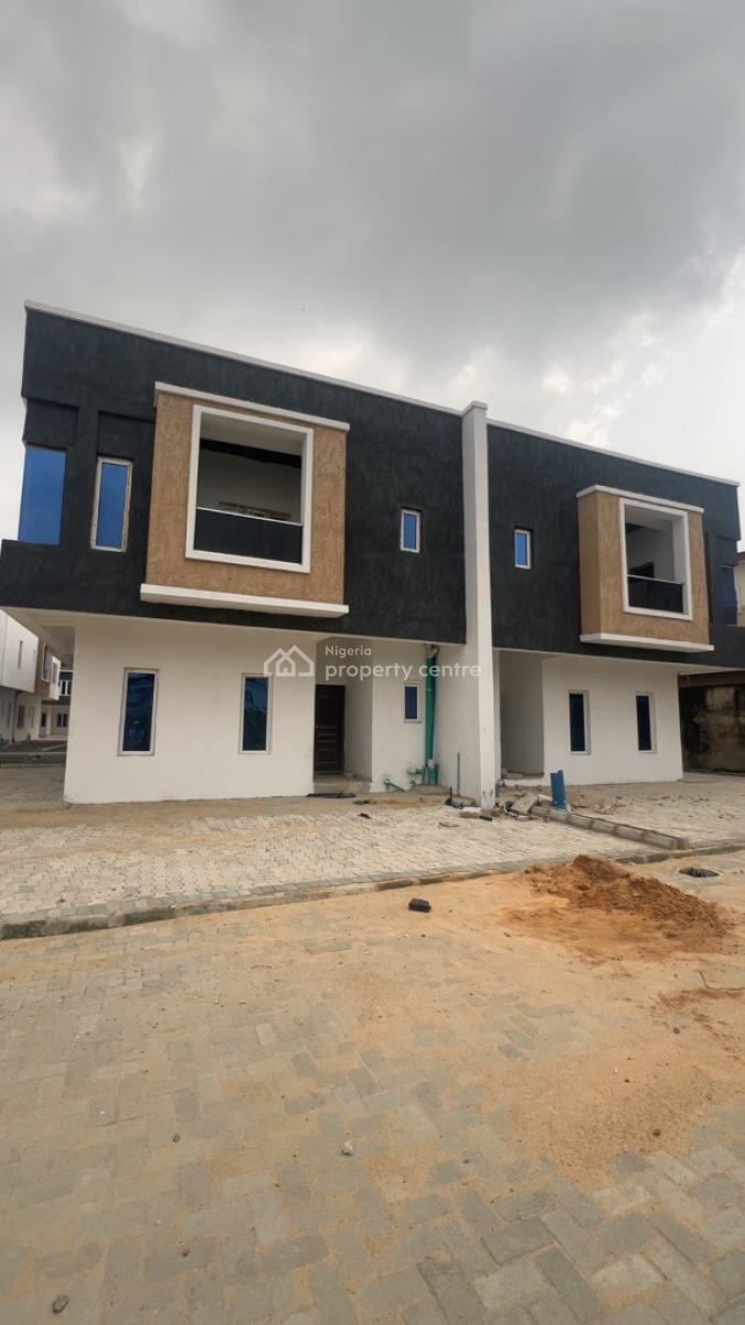 Luxury 4 Bedroom Semi Detached Duplex with Bq (shell Interior), Paradise Court Estate, Orchid Road, Lafiaji, Lekki, Lagos, Semi-detached Duplex for Sale
