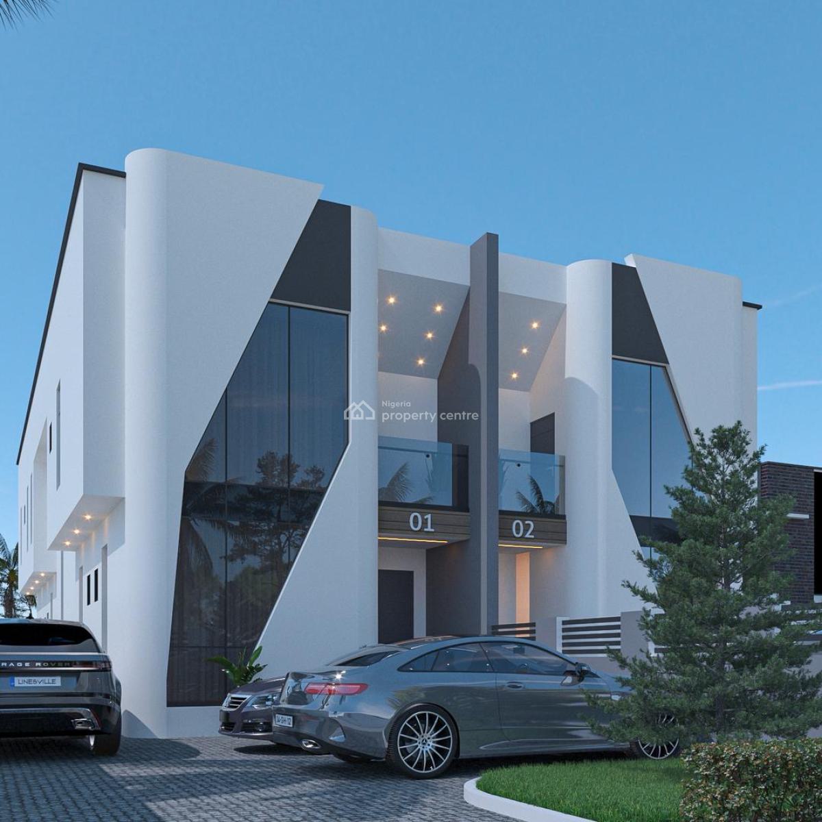 a Tastefully Built 4-bedroom Semi-detached House, Grandeza Vista, Crown Estate, Sangotedo, Ajah, Lagos, Semi-detached Duplex for Sale