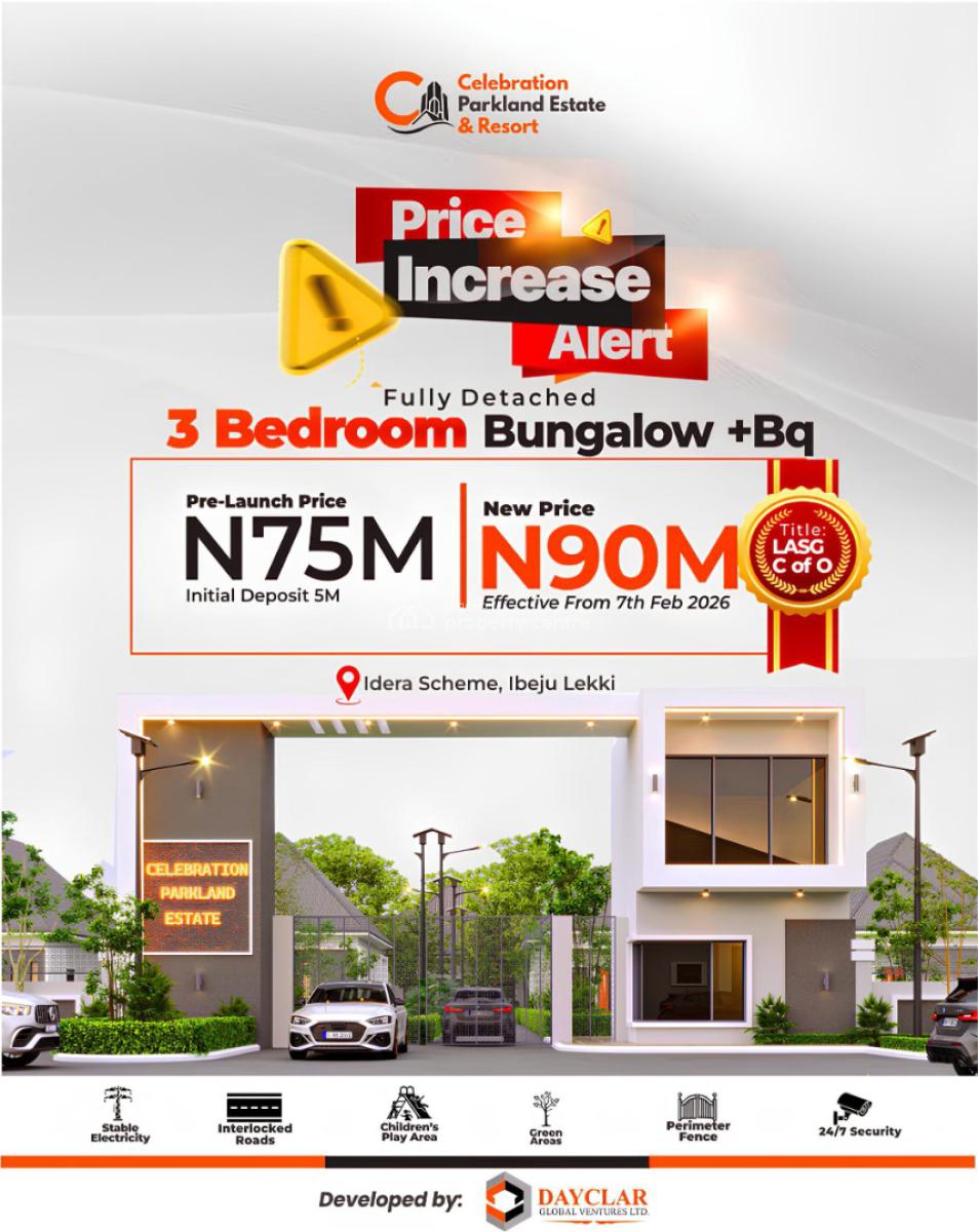 Affordable 3 Bedroom Bungalow in Ibeju-lekki (c of O Title), Idera Scheme, Ibeju Lekki, Lagos, Detached Bungalow for Sale