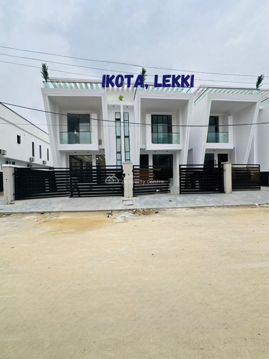 Spacious 4 Bedroom Semi Detached Duplex with Bq, Ikota, Lekki, Lagos, Semi-detached Duplex for Rent
