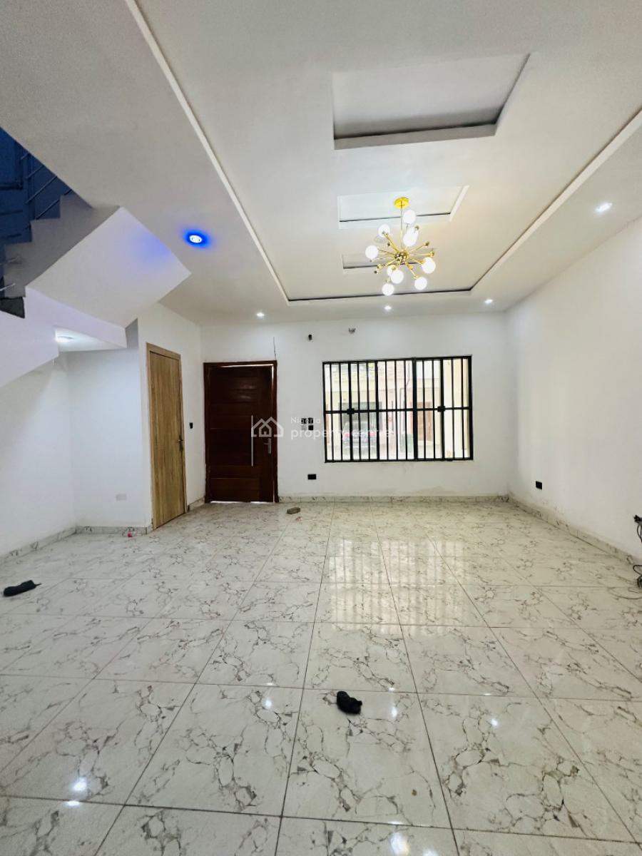 Nicely Built 4 Bedroom Terrace Duplex with No Bq, Vgc, Lekki, Lagos, Terraced Duplex for Rent