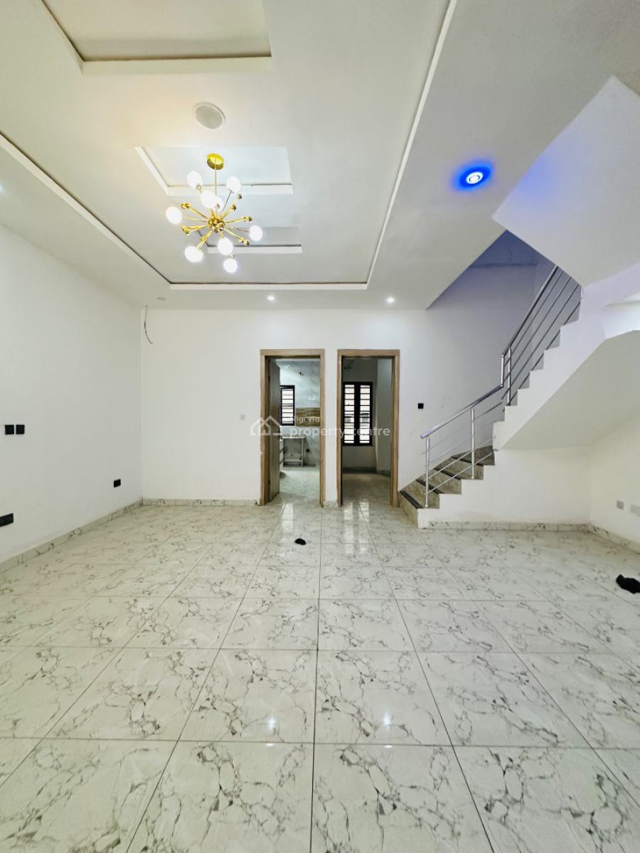 Nicely Built 4 Bedroom Terrace Duplex with No Bq, Vgc, Lekki, Lagos, Terraced Duplex for Rent