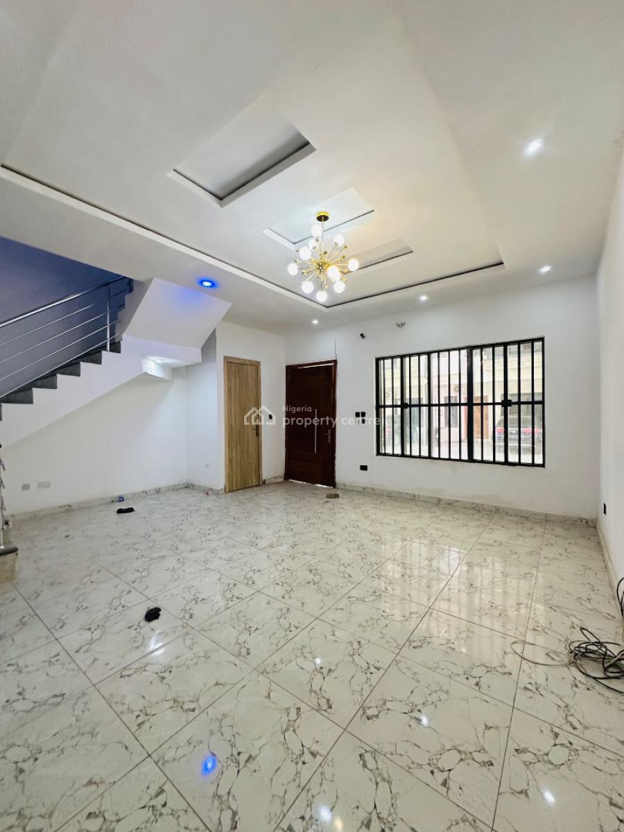 Nicely Built 4 Bedroom Terrace Duplex with No Bq, Vgc, Lekki, Lagos, Terraced Duplex for Rent