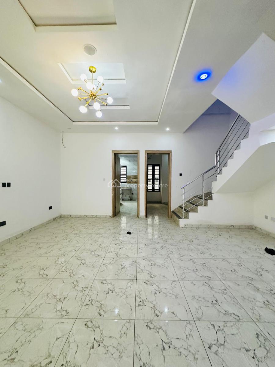 Nicely Built 4 Bedroom Terrace Dupex with No Bq, Vgc, Lekki, Lagos, Terraced Duplex for Rent