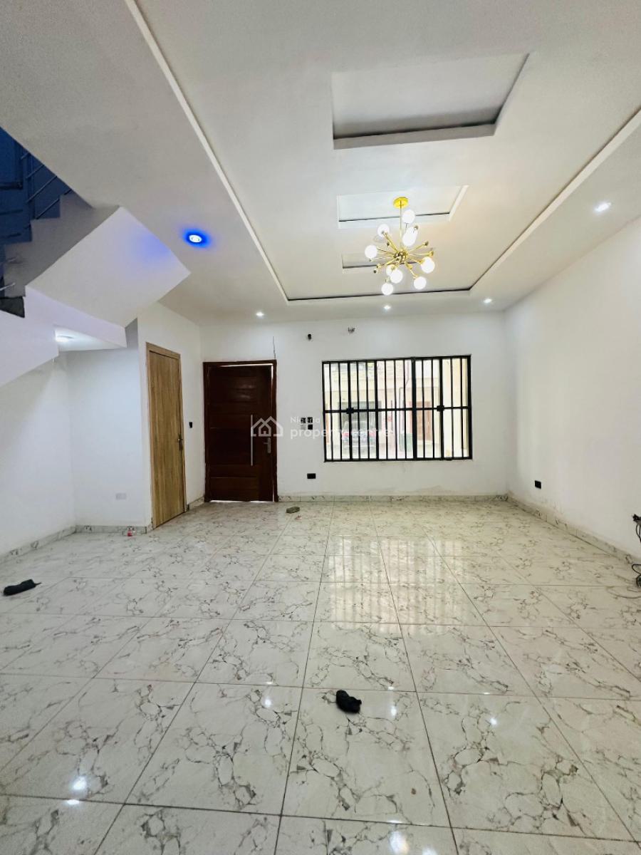 Nicely Built 4 Bedroom Terrace Dupex with No Bq, Vgc, Lekki, Lagos, Terraced Duplex for Rent
