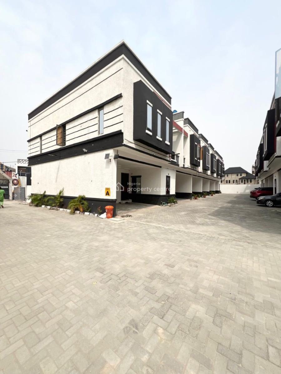 4 Bedroom Terrace Duplex in a Serviced Estate, Orchid Road,second Lekki Toll Gate, Igbo Efon, Lekki, Lagos, Terraced Duplex for Sale