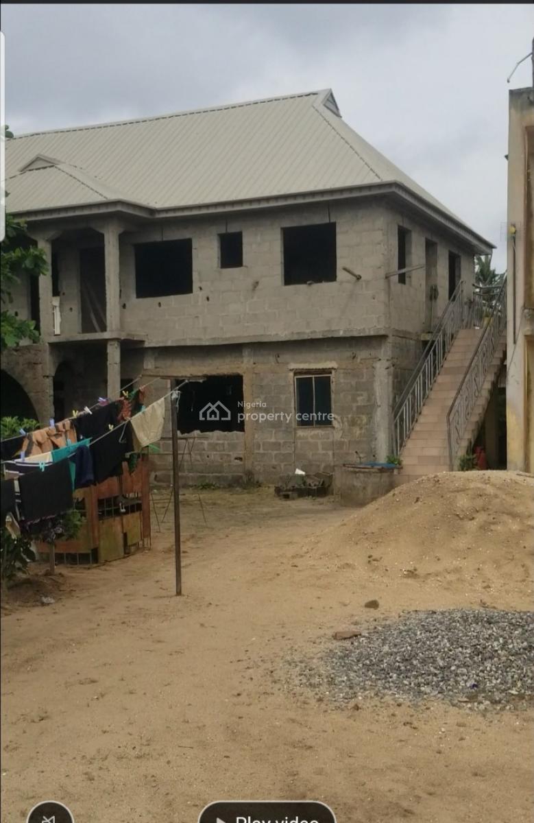 Block of 4 Flats (2 Bedroom Flat Each) Plus Vacant and Fenced Land, Iyana School Bus-stop, Teleda Cda, Iba, Ojo, Lagos, Flat / Apartment for Sale