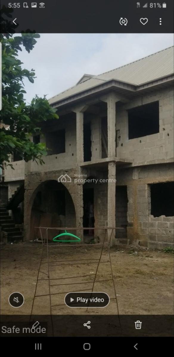Block of 4 Flats (2 Bedroom Flat Each) Plus Vacant and Fenced Land, Iyana School Bus-stop, Teleda Cda, Iba, Ojo, Lagos, Flat / Apartment for Sale