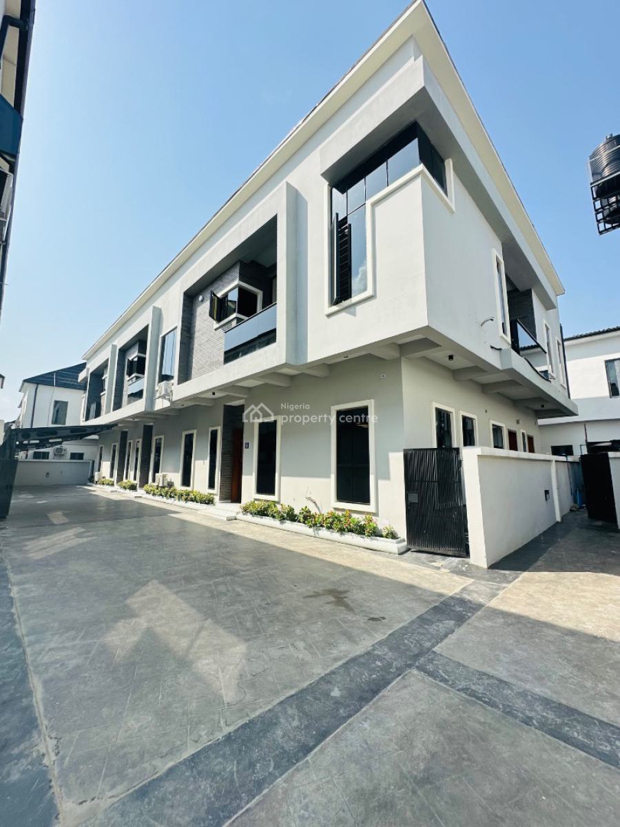Spaciously Built 4 Bedroom Terrace Duplex with Bq, Vgc, Lekki, Lagos, Terraced Duplex for Rent