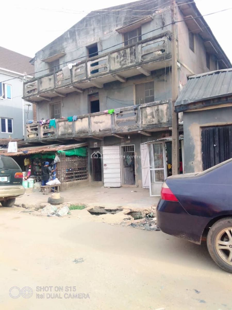 a 2 Storey Building Consists 14 Mini Flats, 7 Self Contained & 3 Shops, Adeyemi Street By Luth Road, Agege - Oshodi Motor Road, Mushin, Lagos, Block of Flats for Sale