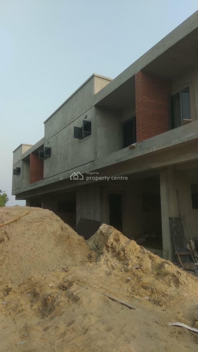 Standard 3 Bedroom Terrace with Bq, Landgate Located Hitech Road Behind Lagos Business School, Sangotedo, Ajah, Lagos, Terraced Duplex for Sale