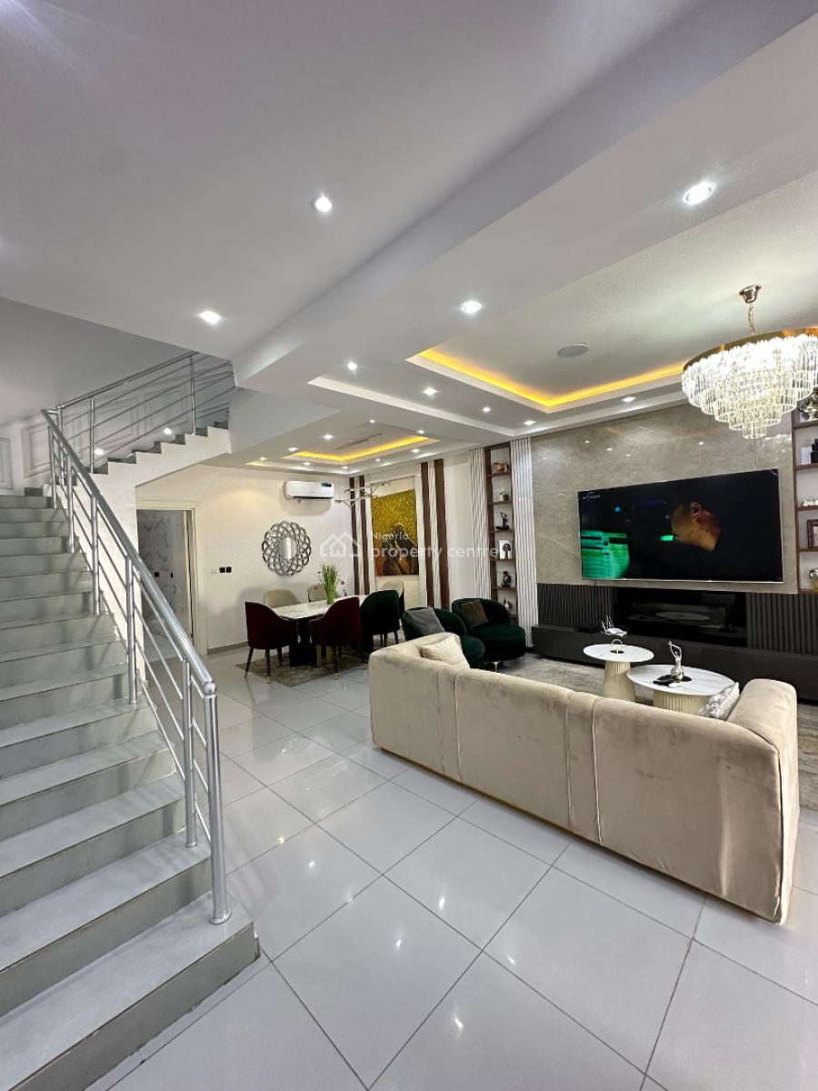 Luxury Waterfront 4 Bedrooms Fully Furnished Duplex, Lekki Phase 1, Lekki, Lagos, Terraced Duplex for Rent