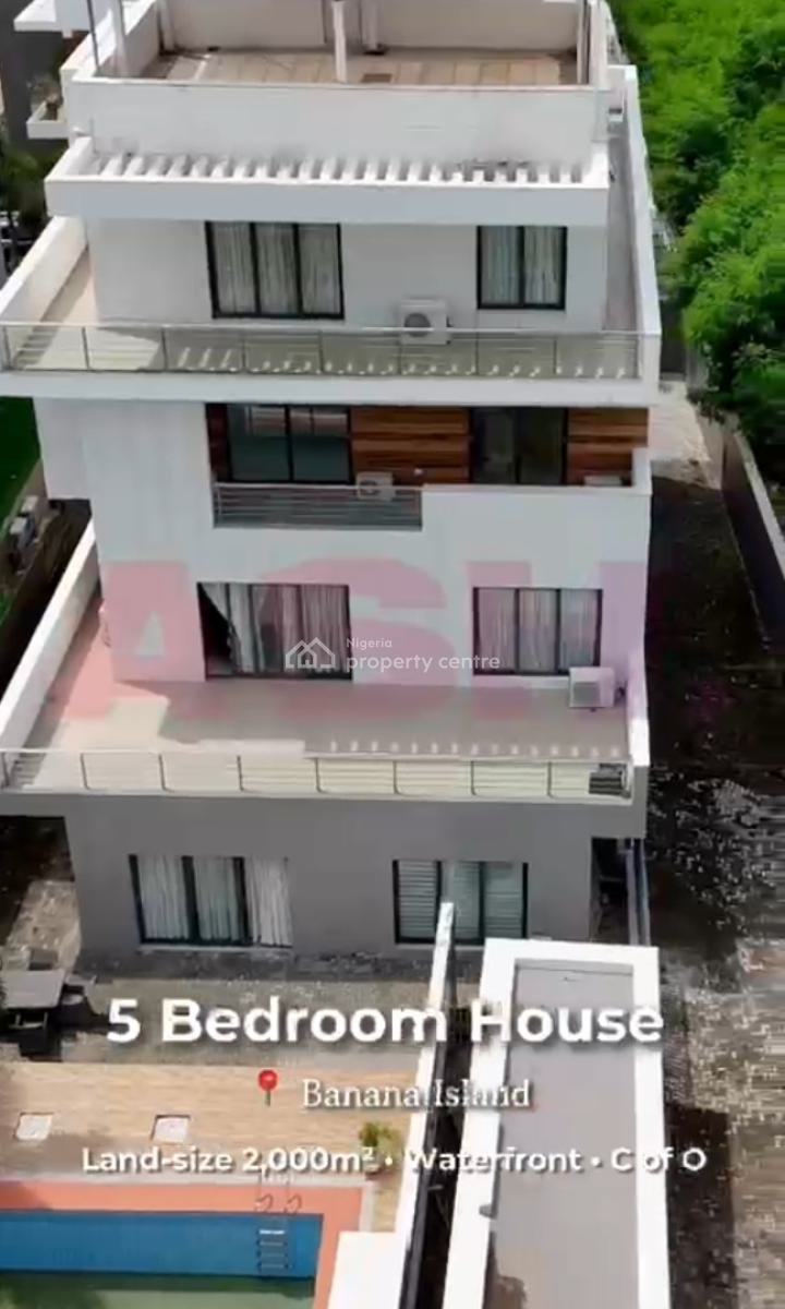 Waterfront - 5 Beds - 6 Baths - Elevator  Swimming Pool - 2,245m² Land, Banana Island, Ikoyi, Lagos, Detached Duplex for Sale