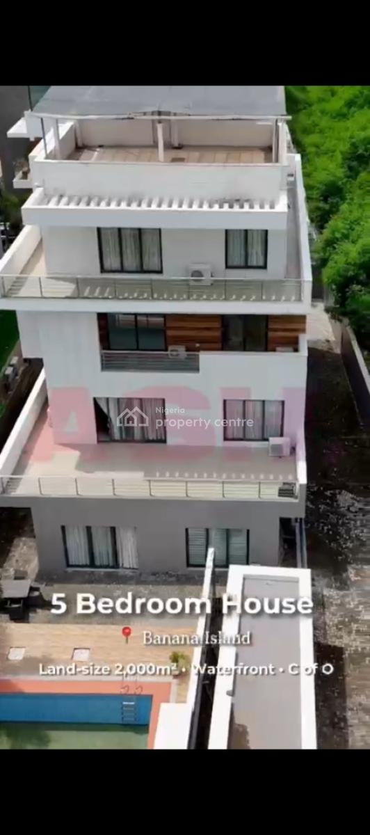 Waterfront - 5 Beds - 6 Baths - Elevator  Swimming Pool - 2,245m² Land, Banana Island, Ikoyi, Lagos, Detached Duplex for Sale