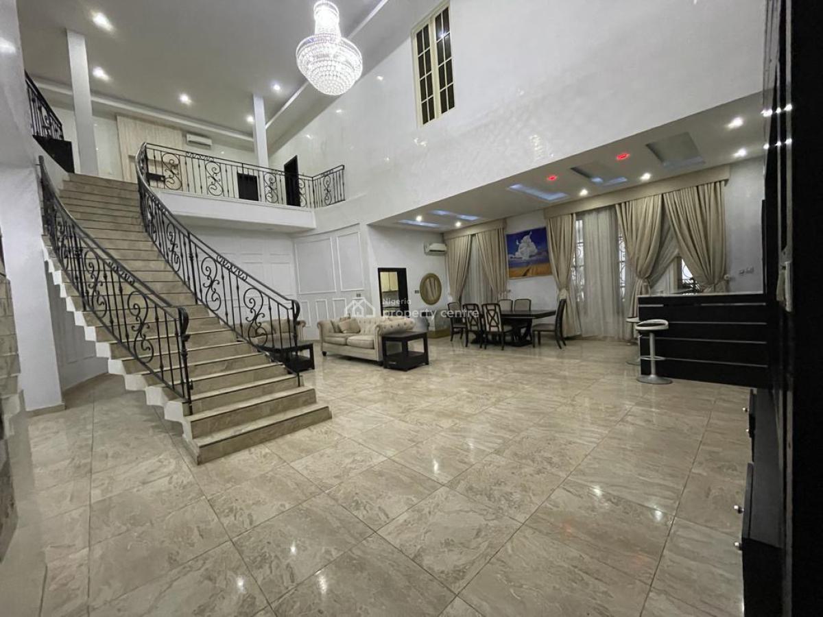 Fully Furnished 5 Bedrooms Detached with Bq, Lakeview Estate , Orchids Road, Lekki, Lagos, Detached Duplex for Rent