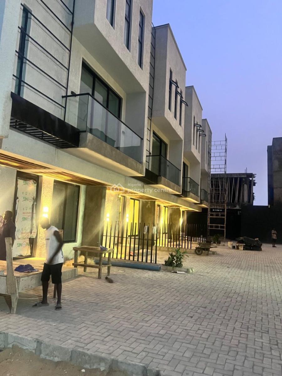 Brand New 4 Bedroom Terrace Duplex on 2 Floors with a Room Bq, Ikate, Lekki, Lagos, Terraced Duplex for Sale