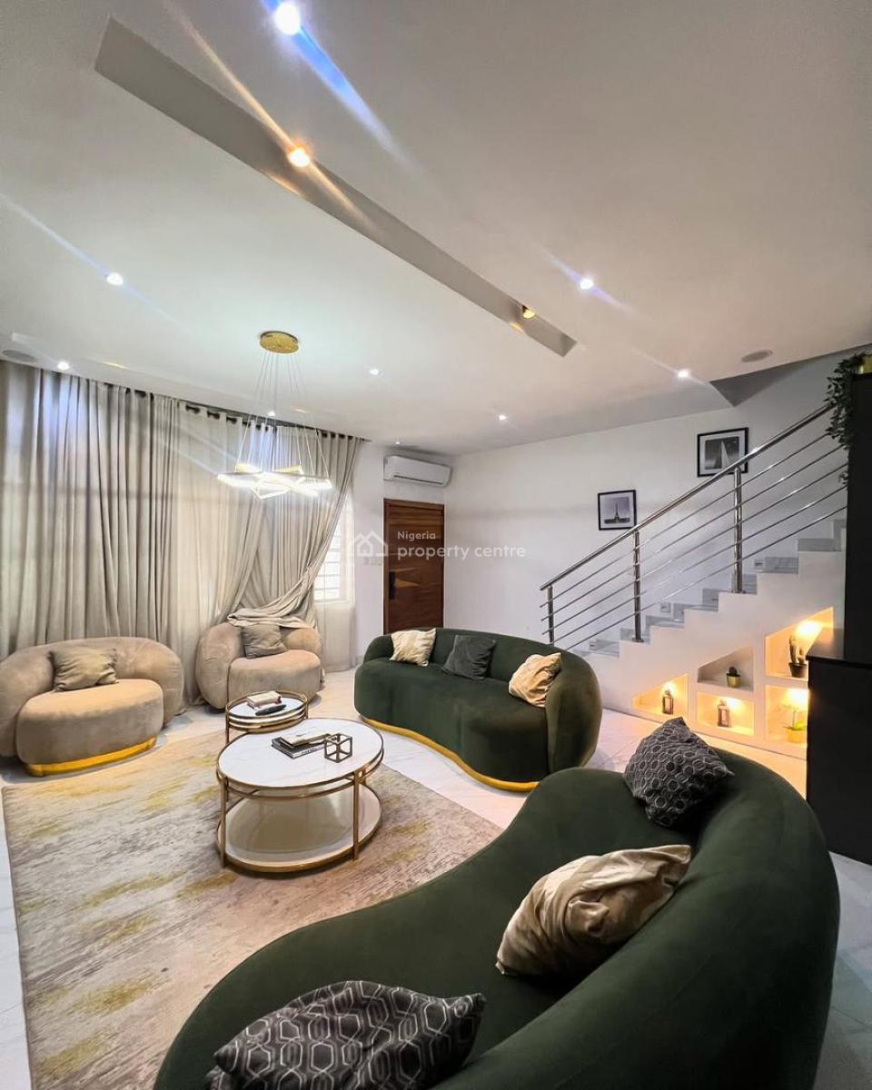 Furnished 4bed Terrace Duplex, Lekki Right, Ikate, Lekki, Lagos, Terraced Duplex for Rent