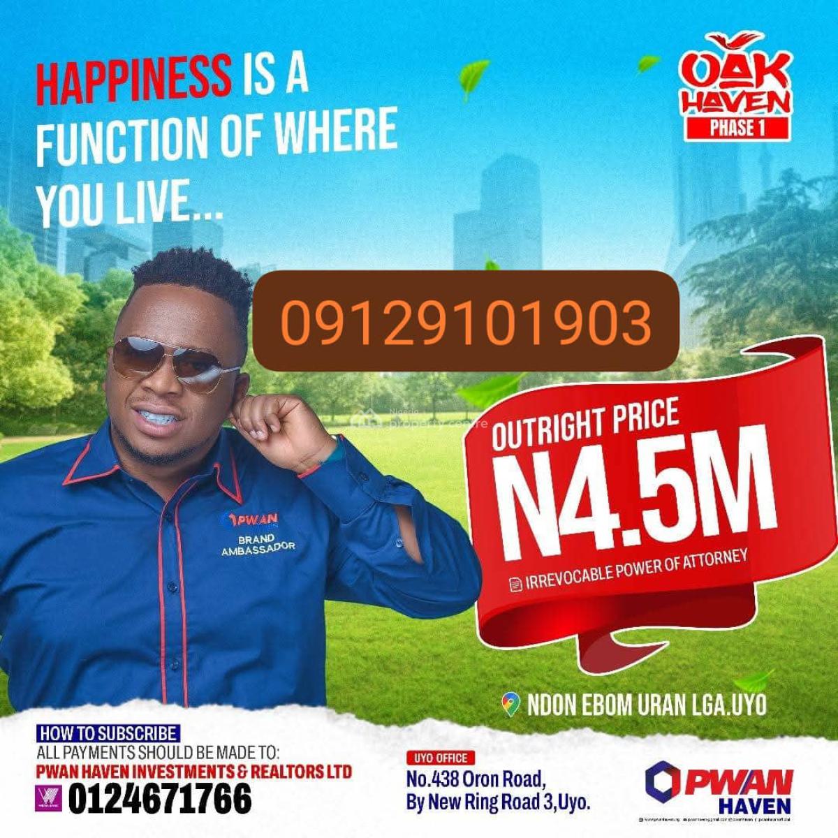 Plots of Affordable Land in Uyo, Along Airport Road, Uyo, Akwa Ibom, Mixed-use Land for Sale