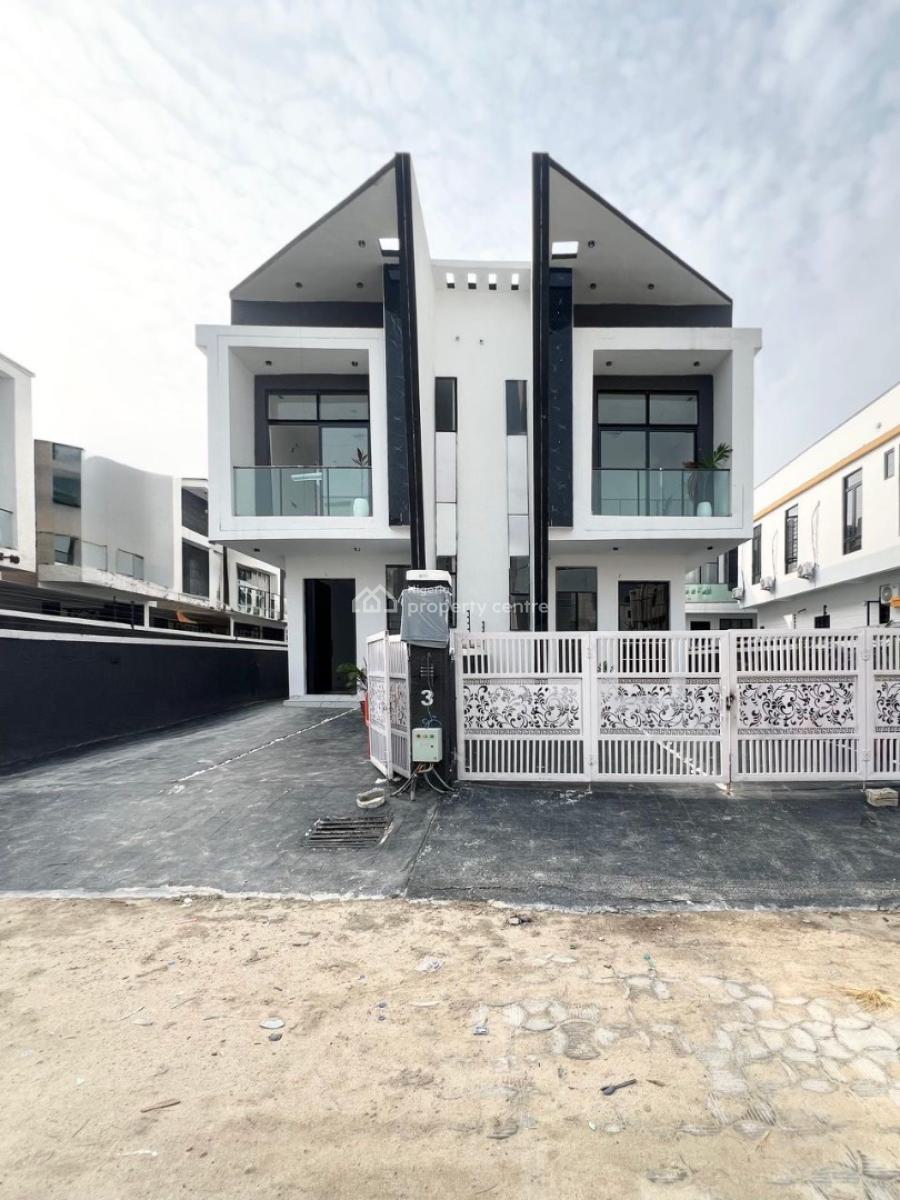 Contemporary 4 Bedroom Semi Detached Duplex with a Bq, Ikota Villa Estate, Ikota, Lekki, Lagos, Semi-detached Duplex for Sale