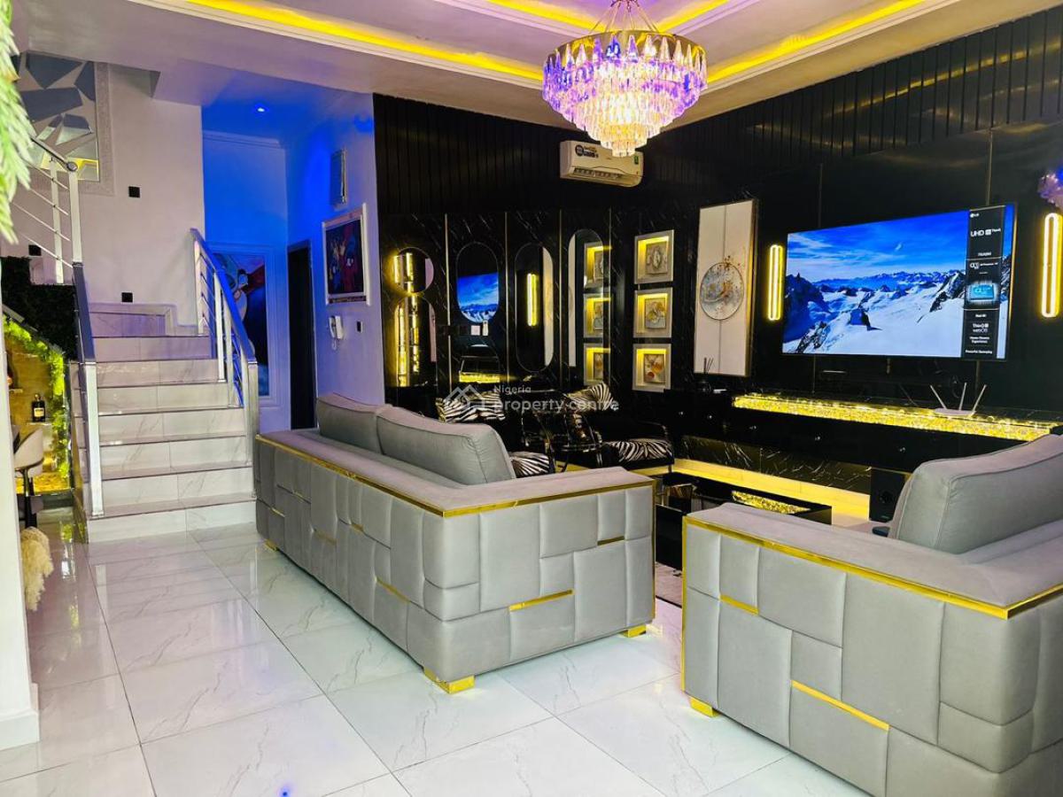 Luxury and Beautifully Furnished 4 Bedroom Detached Dupl, Orchid Lekki, Lekki, Lagos, Semi-detached Duplex for Rent
