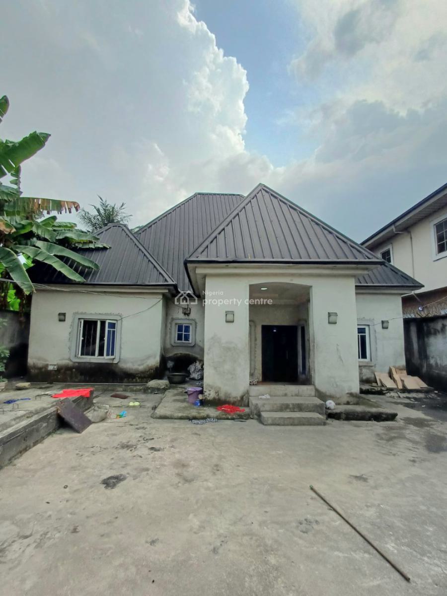2 Units of 3 Bedroom Detached Bungalows, School Road, Rumuodomaya, Port Harcourt, Rivers, Detached Bungalow for Sale