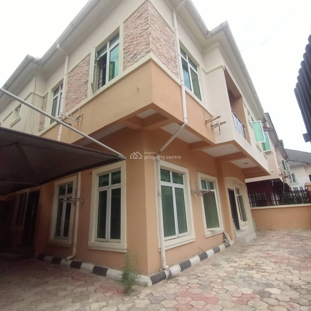 Spacious Self Service 5bedroom Fully Detached Duplex+ Boys Quarter, Agungi, Agungi, Lekki, Lagos, Detached Duplex for Rent
