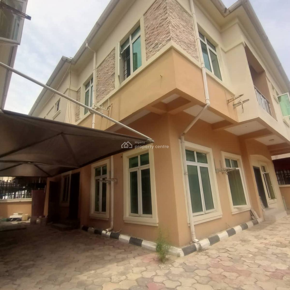 Spacious Self Service 5bedroom Fully Detached Duplex+ Boys Quarter, Agungi, Agungi, Lekki, Lagos, Detached Duplex for Rent