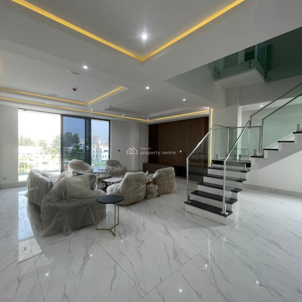 Spacious 4 Bedroom Maisonette with Bq, Elevator , Green Areas, Ikoyi, Lagos, Flat / Apartment for Sale