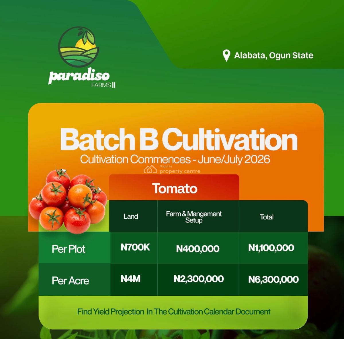 Profitable Farm Land with Guaranteed Revenue, Paradiso Farm, Abeokuta North, Ogun, Commercial Land for Sale