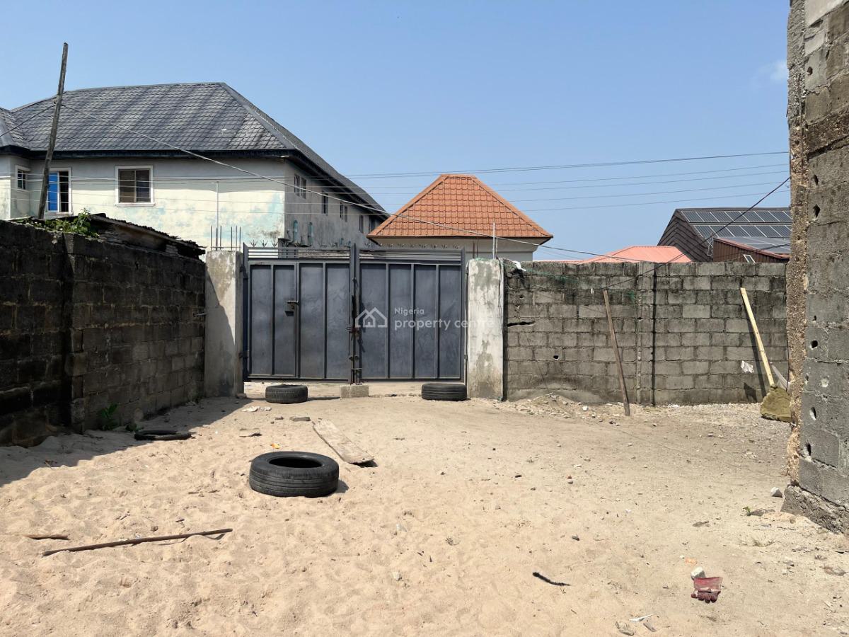 a Full Plot of Land with Uncompleted Structures Near Road, Off Sangotedo Road, Ogombo, Ajah, Lagos, Mixed-use Land for Sale