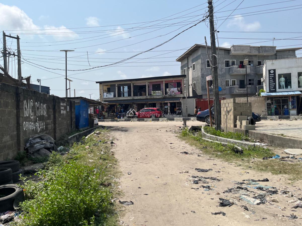 a Full Plot of Land with Uncompleted Structures Near Road, Off Sangotedo Road, Ogombo, Ajah, Lagos, Mixed-use Land for Sale