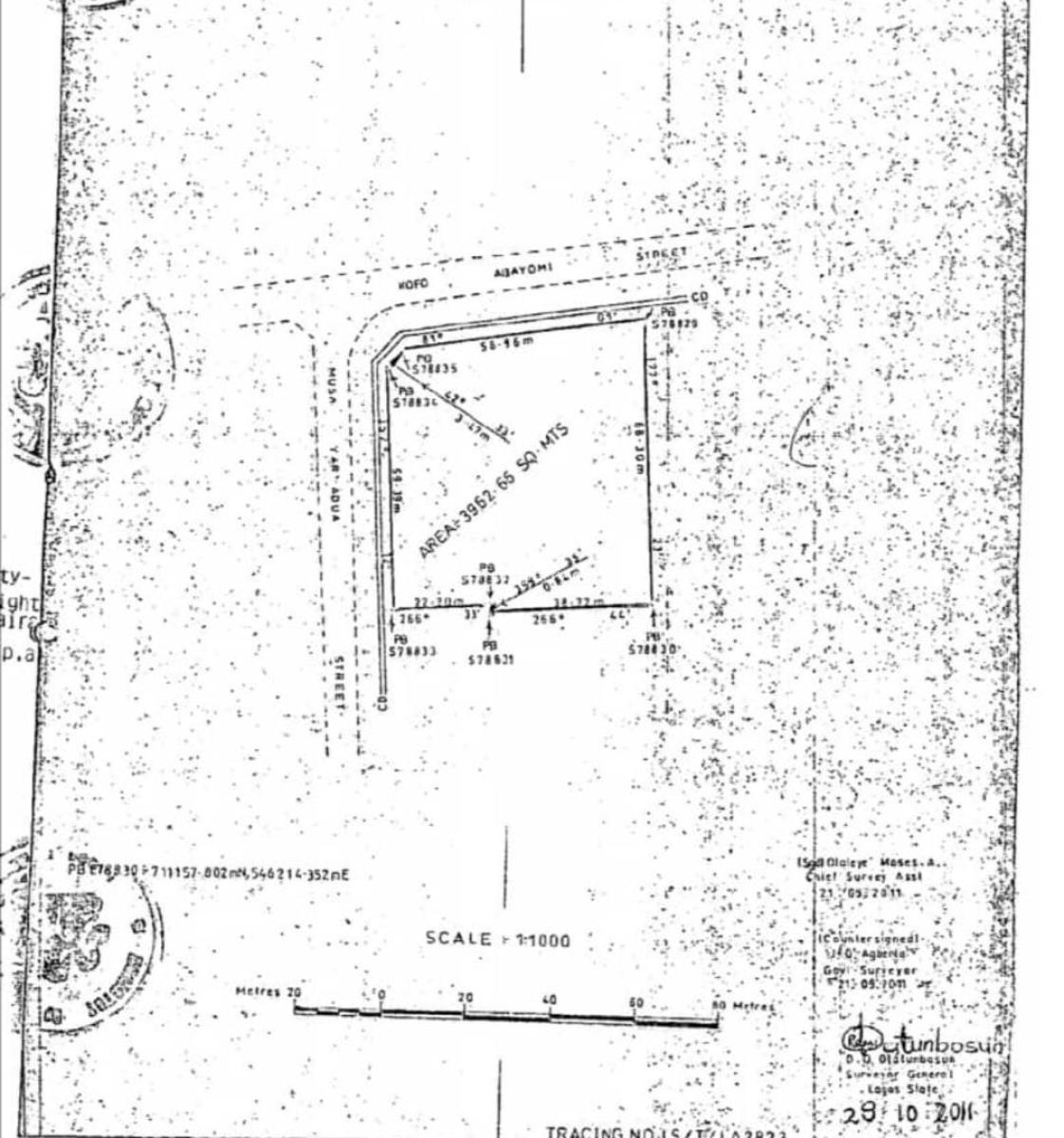 an Acre of Land (corner Piece) Strategically Located at Kofo Abayomi S, Kofo Abayomi Street / Musa Yar’adua Street, Victoria Island, Lagos, Me, Victoria Island (vi), Lagos, Mixed-use Land for Sale