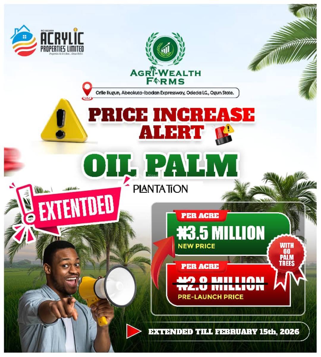 Agric Wealth Farm, Orile Ilugun, Ogijo, Ogun, Land for Sale