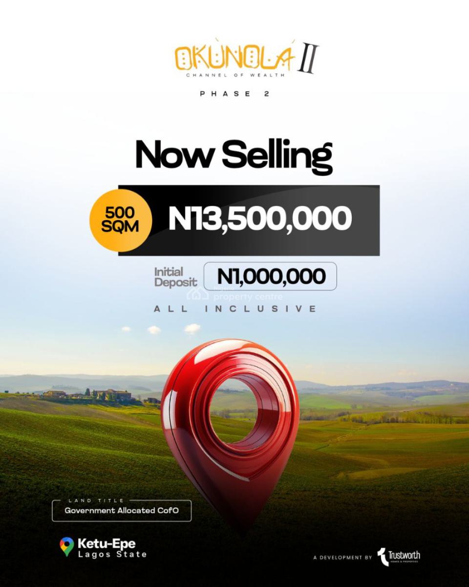 Okunlola Estate  2, Strategical Located Near The Ketu Food Hum, Epe, Lagos, Residential Land for Sale