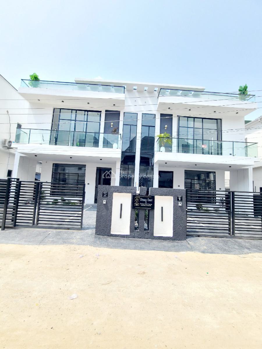 Brand New 4 Bedroom Semi Detached Duplex with 1bq, Ikota Gra Estate, Ikota, Lekki, Lagos, Semi-detached Duplex for Sale