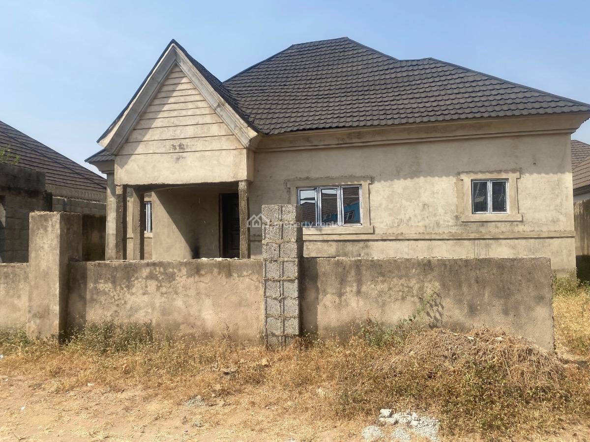 Newly Built 3 Bedroom with 1 Room Self-contained, Behind New Site, Tony Estate, Fha (f.h.a), Lugbe District, Abuja, Detached Bungalow for Sale