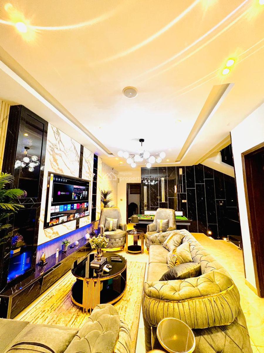 Fully Furnished 4bedrooms Semi Detached Duplex with Swimming Pool, Ikate, Lekki, Lagos, Semi-detached Duplex for Rent