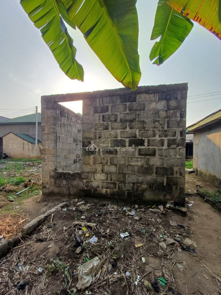 a Plot of Land with Duplex Foundation and Shop, Rumuosi, Port Harcourt, Rivers, Mixed-use Land for Sale
