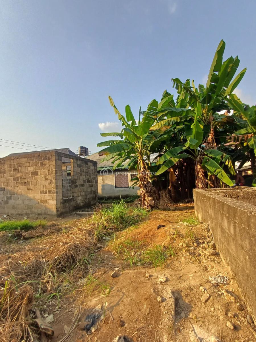 a Plot of Land with Duplex Foundation and Shop, Rumuosi, Port Harcourt, Rivers, Mixed-use Land for Sale