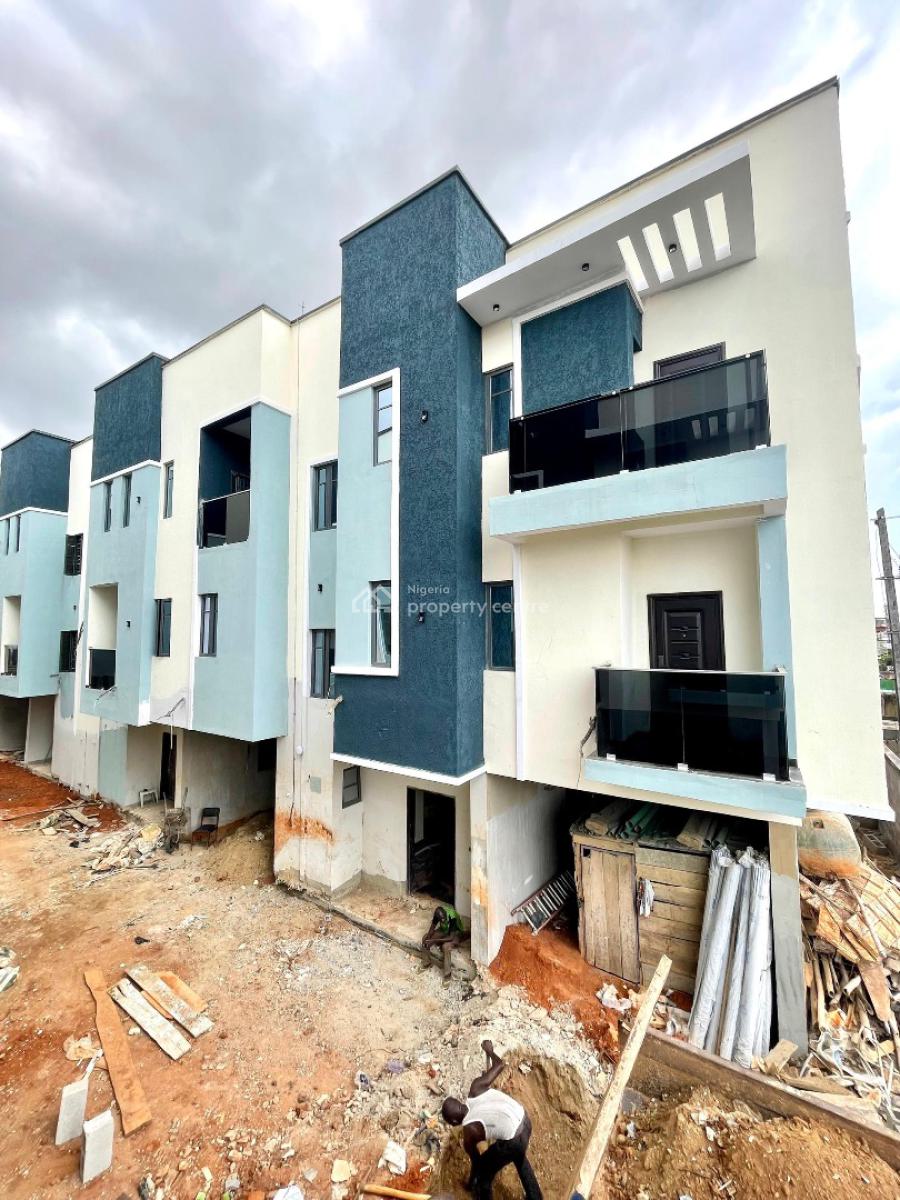 Fully Fitted 4 Bedrooms Terraced Duplex House with a Bq and Courtyard, Oregun, Ikeja, Lagos, Terraced Duplex for Sale